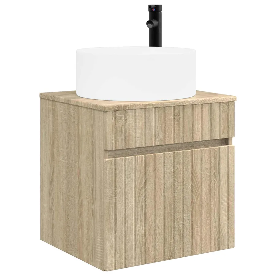Ensemble d'armoire de salle de bain 4 pcs Chêne Sonoma - 5