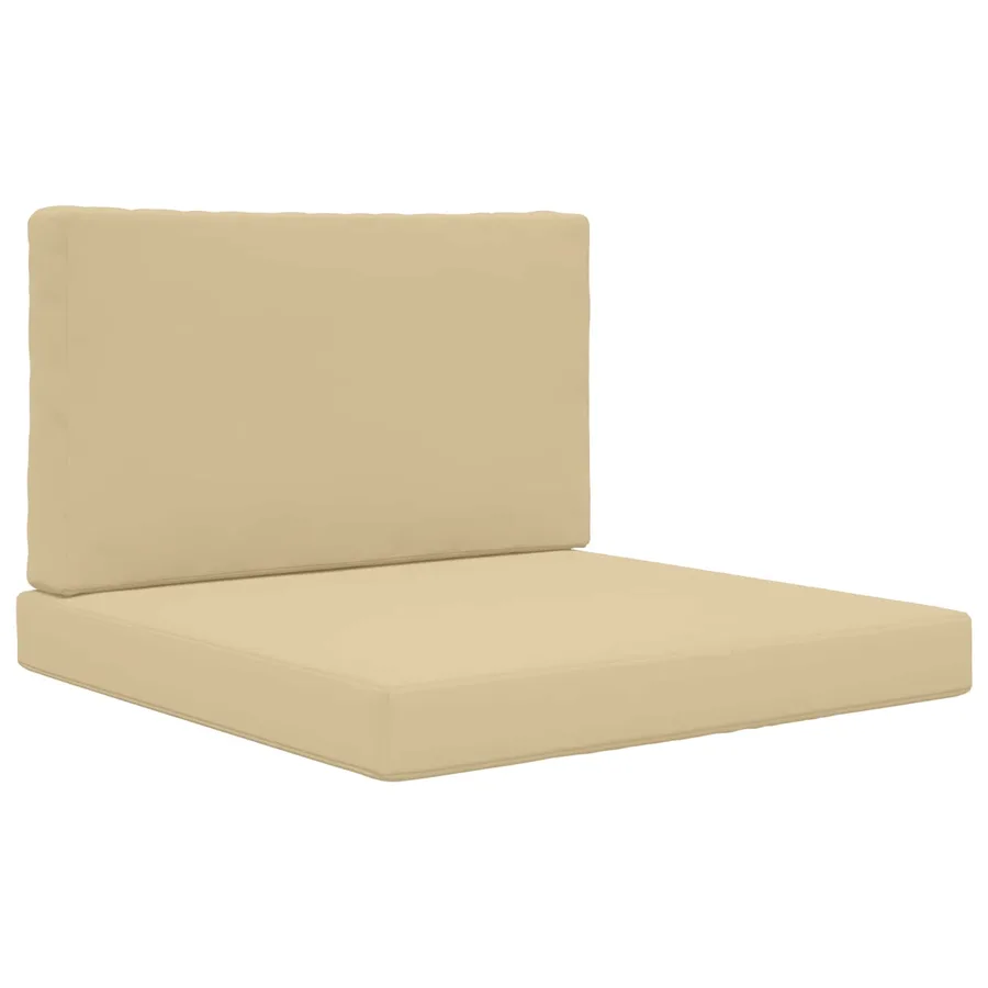 Coussin de canapé d'extérieur 2 pcs Beige Polyester - 2