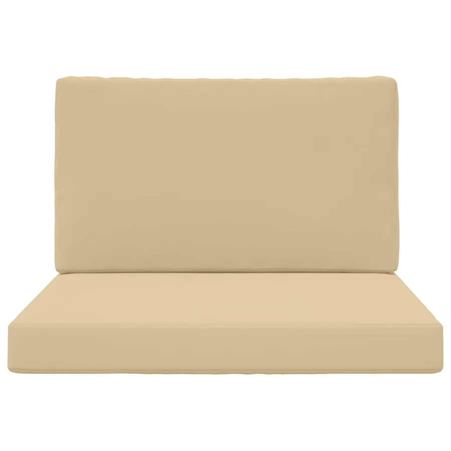 Coussin de canapé d'extérieur 2 pcs Beige Polyester - 6