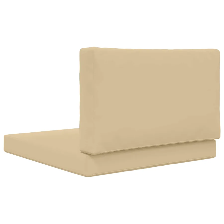 Coussin de canapé d'extérieur 2 pcs Beige Polyester - 7