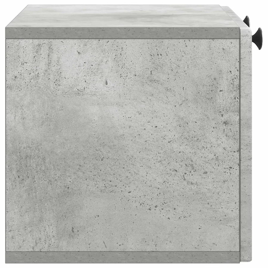 Meuble TV mural Gris béton 59,5 x 31 x 30 cm Bois d'ingénierie - 7