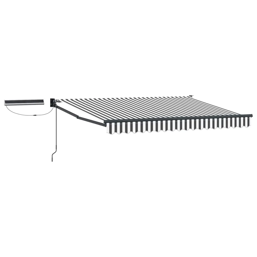 Auvent rétractable électrique Anthracite et blanc 2,5 x 2 m - 2