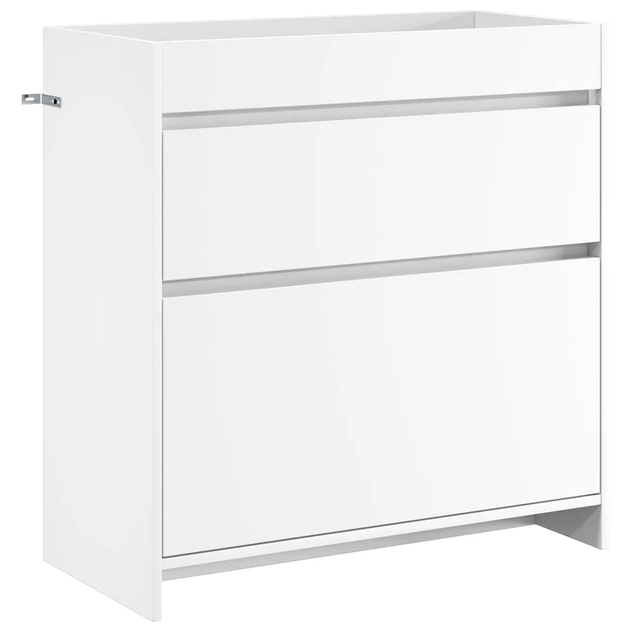 Meuble sous lavabo de salle de bain Blanc 78,5 x 37,5 x 81 cm - 2