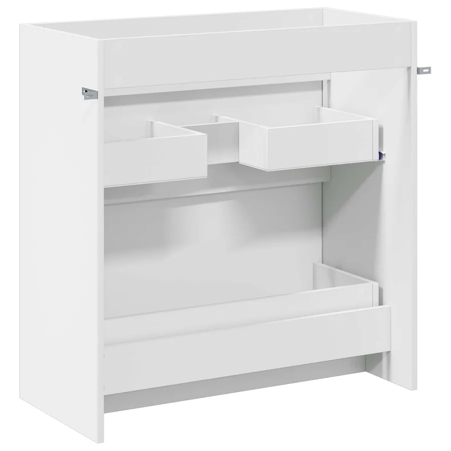 Meuble sous lavabo de salle de bain Blanc 78,5 x 37,5 x 81 cm - 6