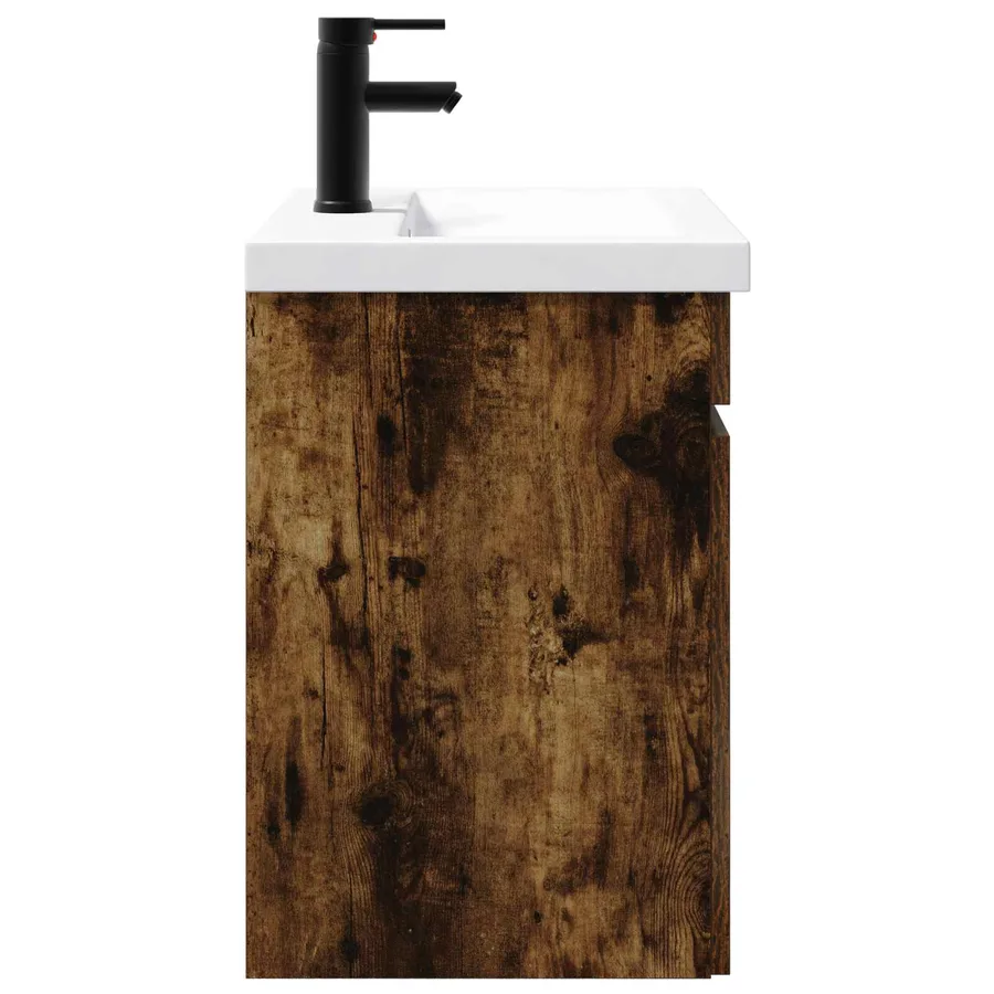 Meuble de salle de bain avec robinet Chêne fumé - 6
