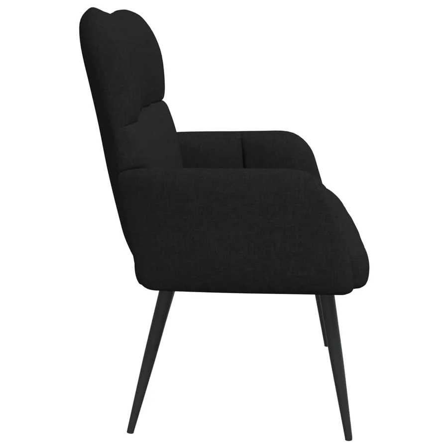 Sofa 2 places Noir 115 x 61 x 87 cm Tissu - 5