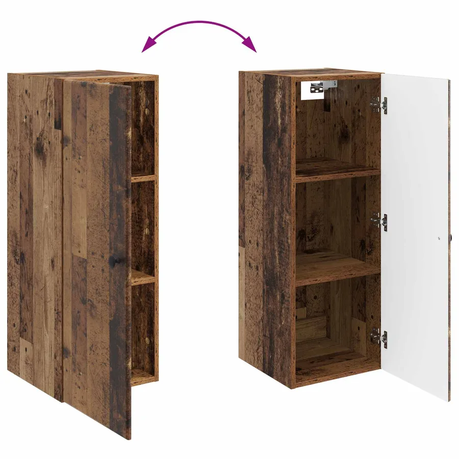 Armoire Murale Bois ancien 33 x 34,5 x 90 cm Bois d'ingénierie - 8