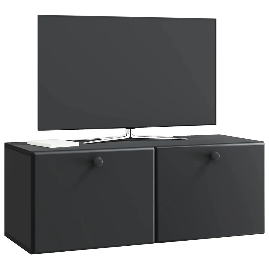 Meuble TV mural 78,5 x 31 x 30 cm Noir Bois d'ingénierie - 3