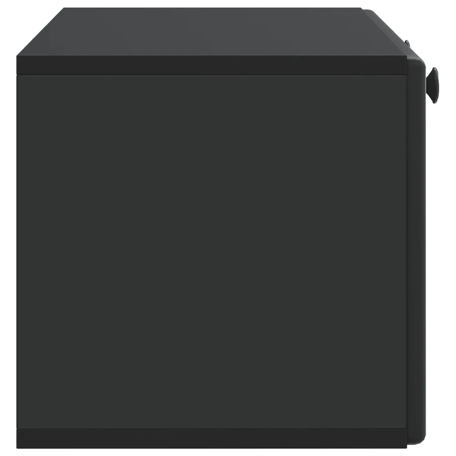 Meuble TV mural 78,5 x 31 x 30 cm Noir Bois d'ingénierie - 7