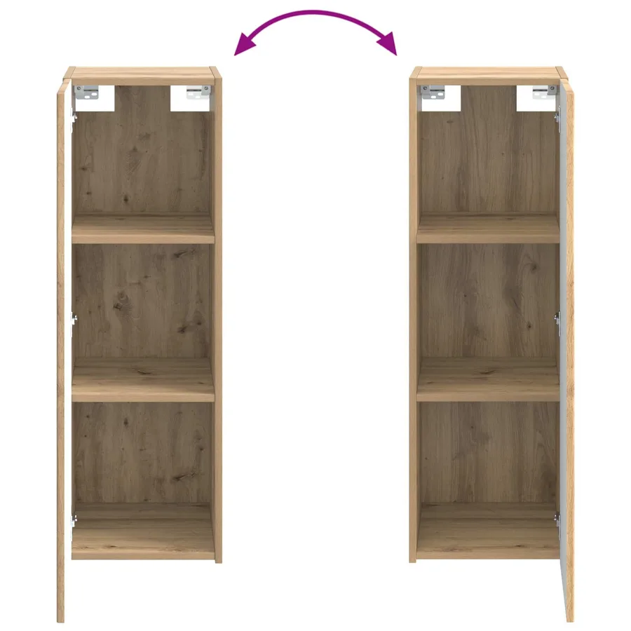 Ensemble de mobilier de salle de bain 4 pc Chêne artisanal - 8