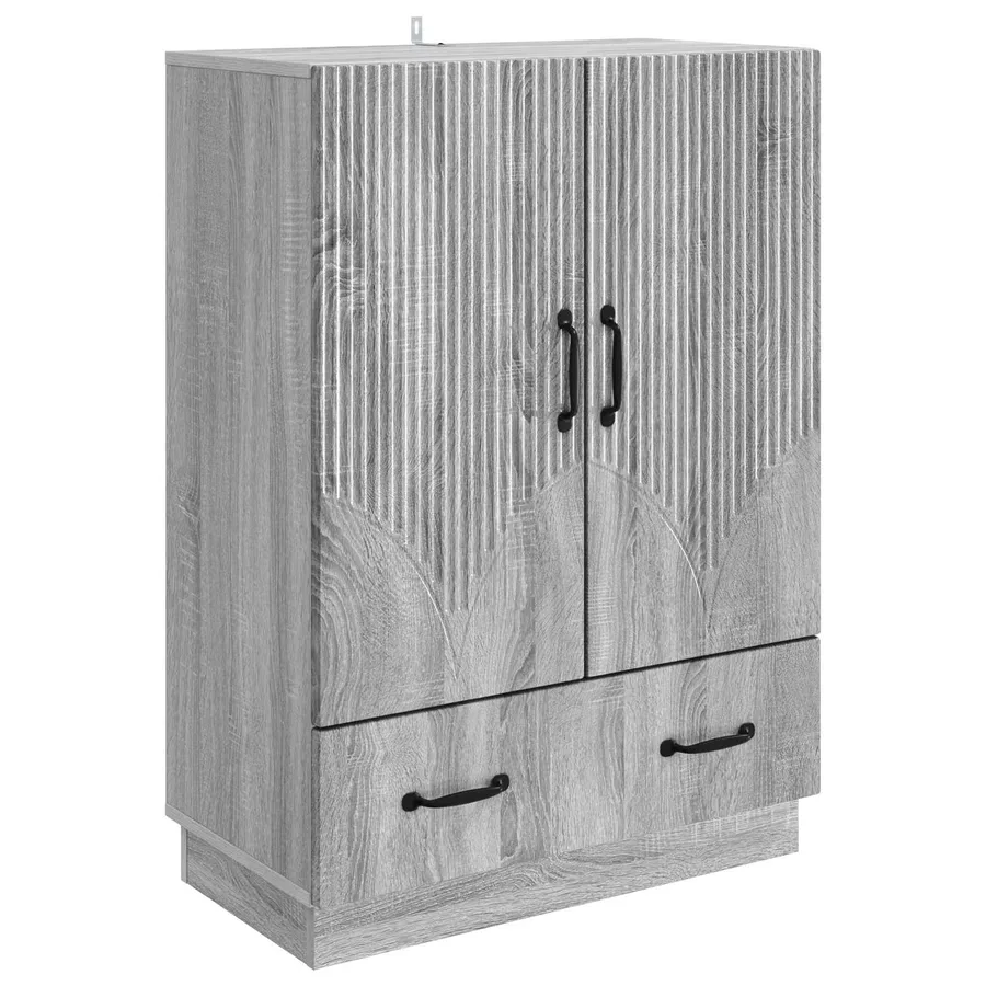 Buffet Sonoma gris 66 x 34,5 x 92 cm Bois d'ingénierie - 2