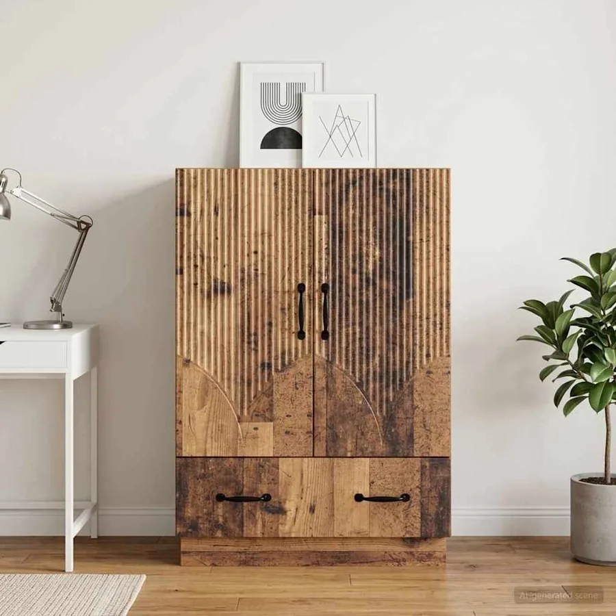 Buffet Bois ancien 66 x 34,5 x 92 cm Bois d'ingénierie