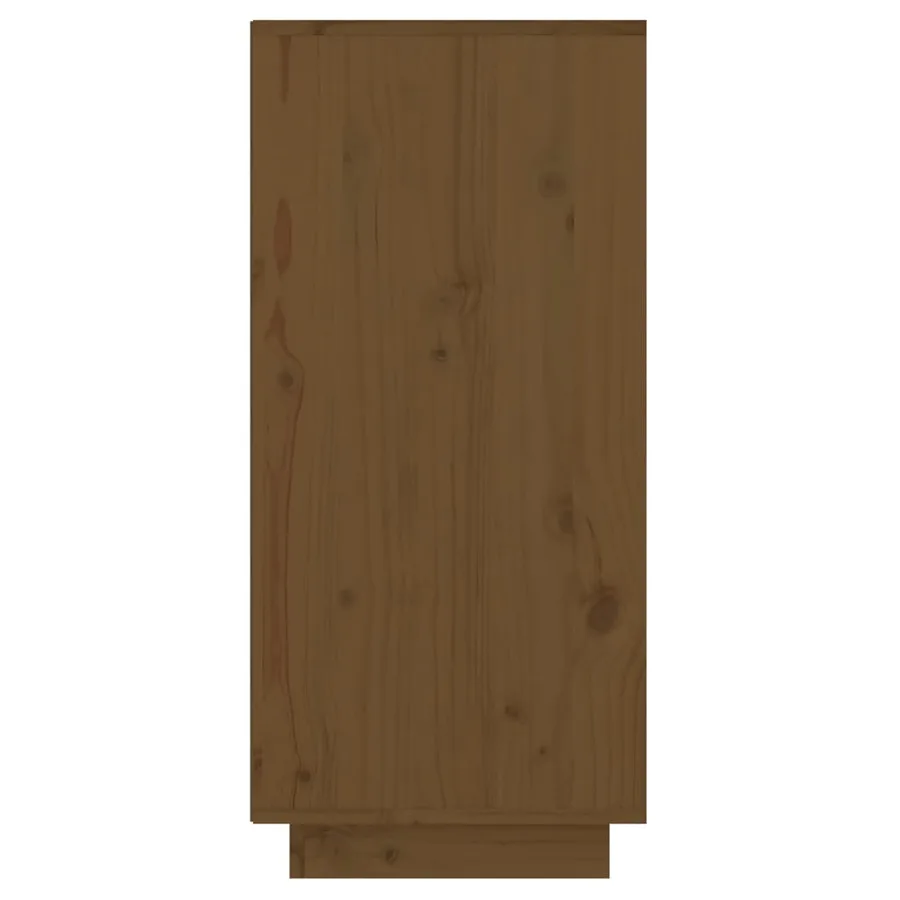 Armoire console Marron miel 60x34x75 cm Bois de pin solide - 7