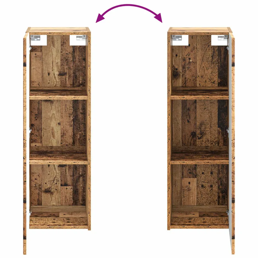 Ensemble de mobilier de salle de bain 4 pcs Bois ancien - 10
