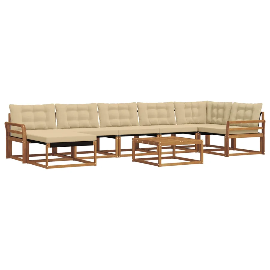 Ensemble de canapés d'extérieur 22 pcs Naturel et Beige - 2