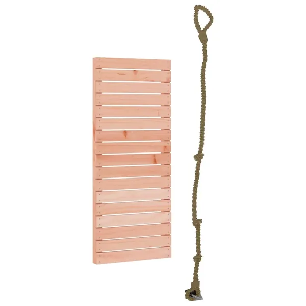 Mur d'escalade avec corde 44,5x5x108 cm bois massif Douglas