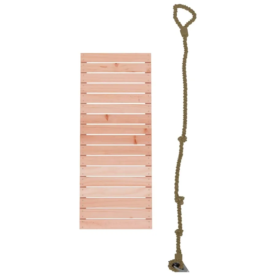 Mur d'escalade avec corde 44,5x5x108 cm bois massif Douglas - 3