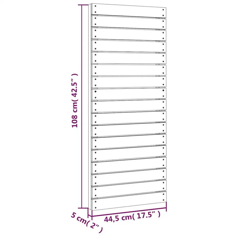 Mur d'escalade avec corde 44,5x5x108 cm bois massif Douglas - 8