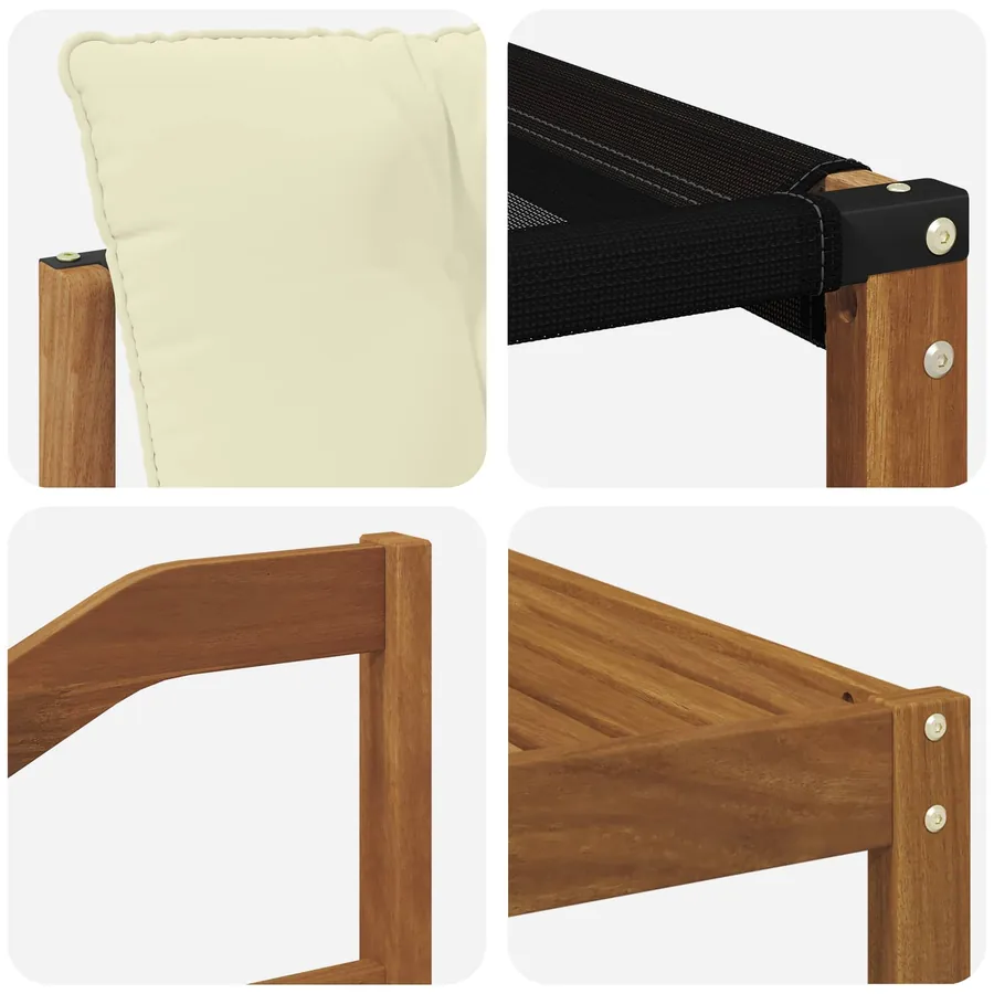 Ensemble de canapés d'extérieur 9 pcs Naturel et Crème - 11