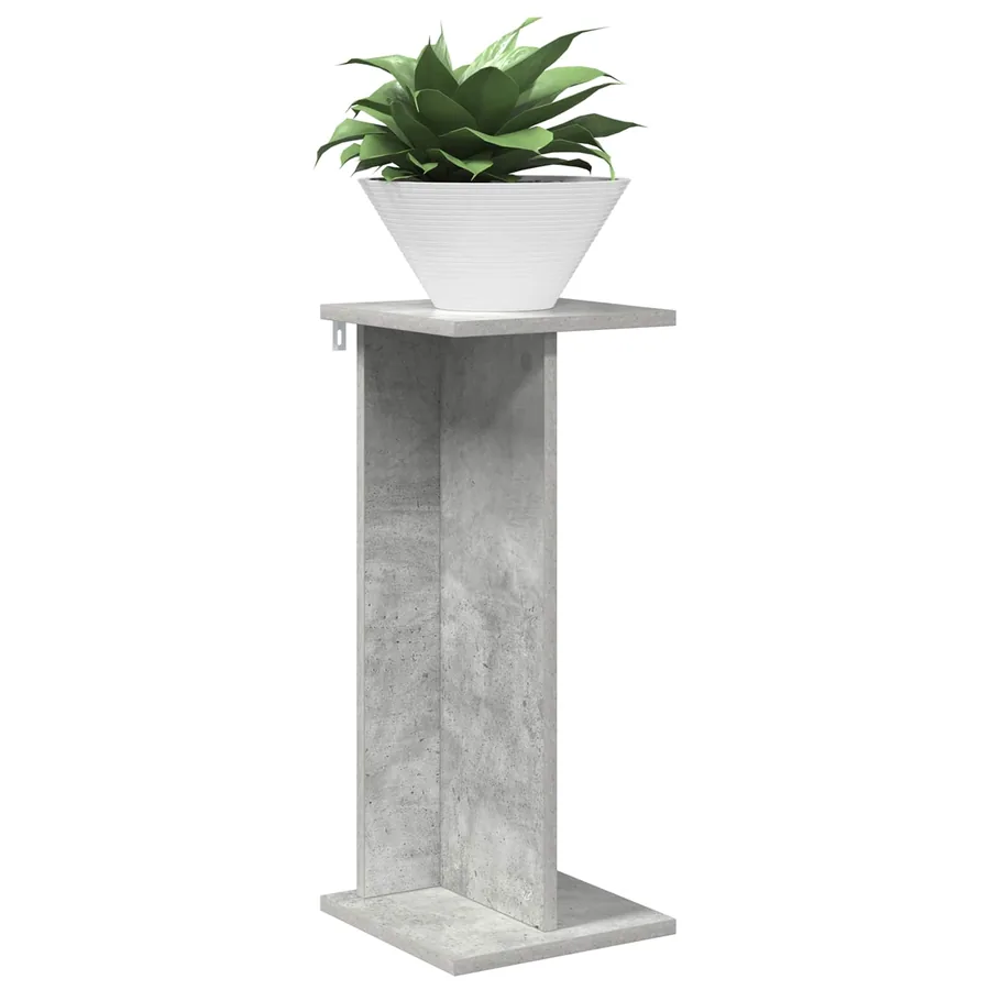 Support de Plante Gris Béton 25 x 25,5 x 60,5 cm - 3
