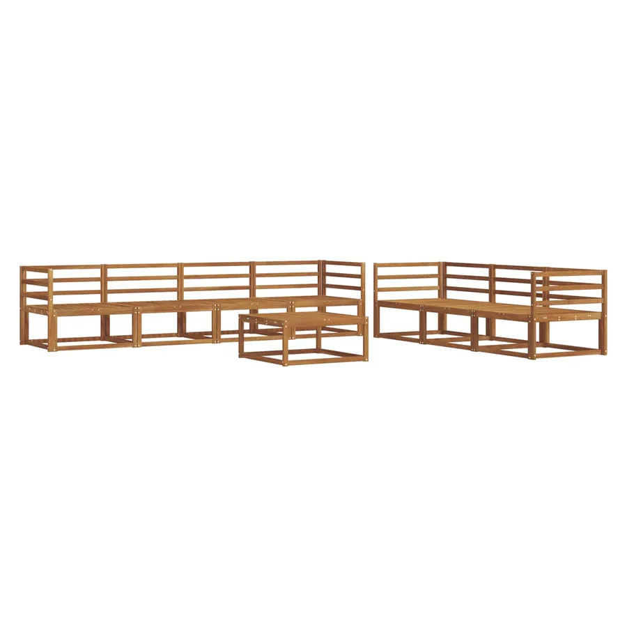 Ensemble de canapés d'extérieur 8 pcs Naturel - 2