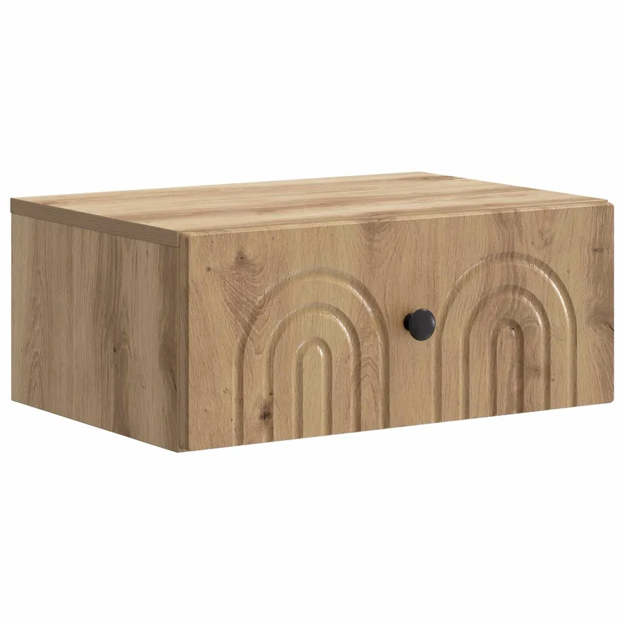 Cabinet de chevet mural 2 pc Chêne artisanal 49 x 34,5 x 20 cm - 5