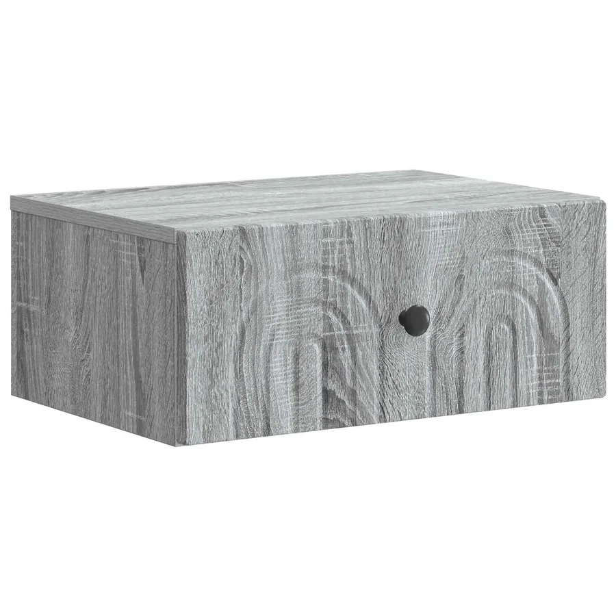 Cabinet de chevet mural 2 pcs Sonoma gris 49 x 34,5 x 20 cm - 5