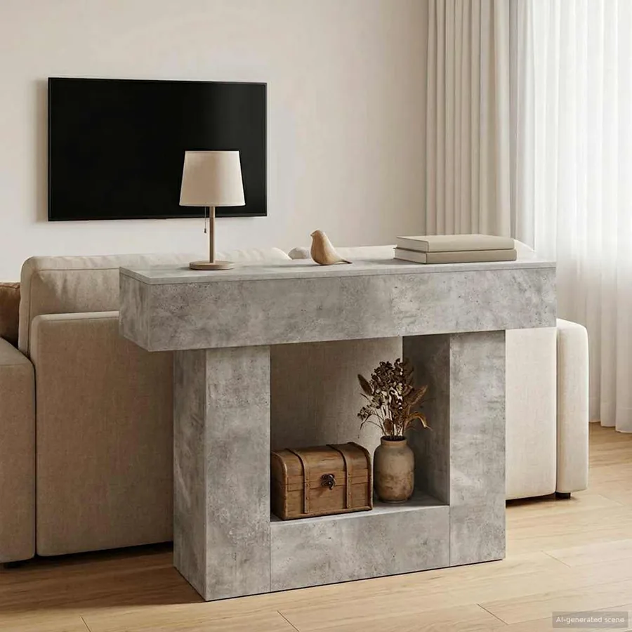 Gris Béton 101 x 30 x 74 cm