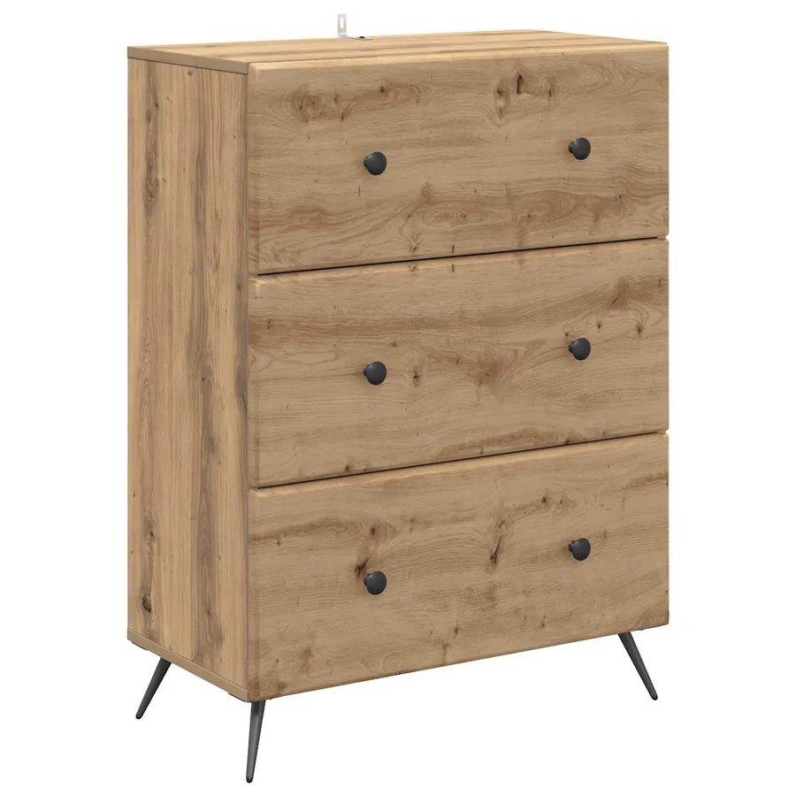 Armoire à tiroirs 66 x 34,5 x 90 cm Bois d'ingénierie - 2