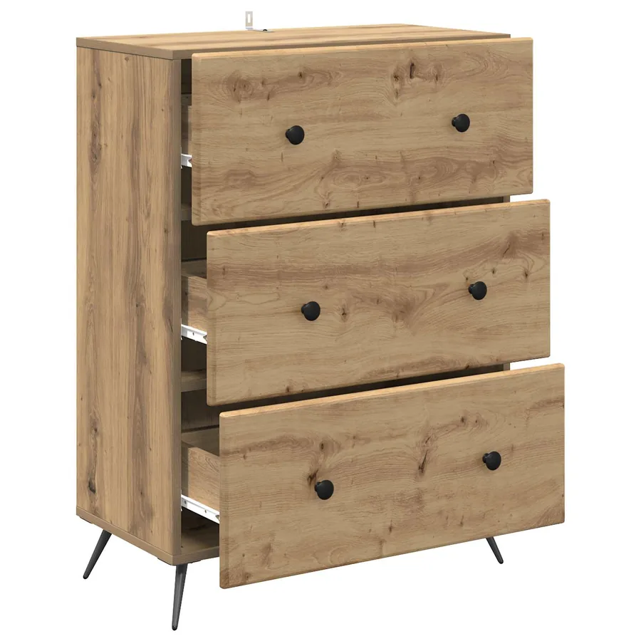 Armoire à tiroirs 66 x 34,5 x 90 cm Bois d'ingénierie - 5