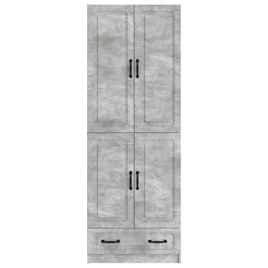 Ensemble de Meubles 2 pcs Gris béton Bois d'ingénierie - 5