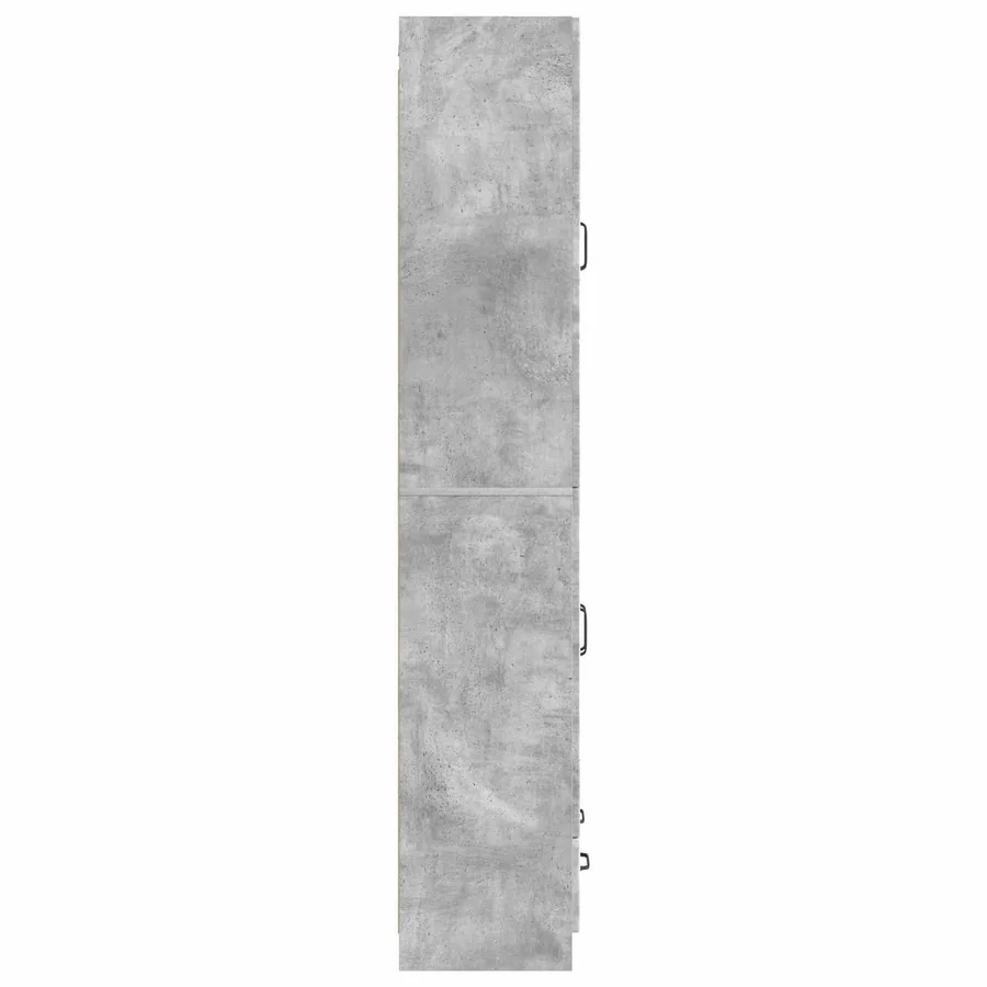 Ensemble de Meubles 2 pcs Gris béton Bois d'ingénierie - 6