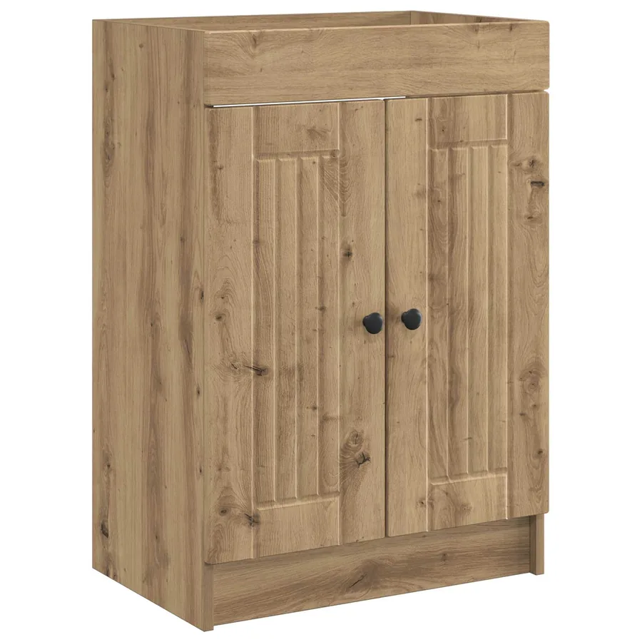 Ensemble de mobilier de salle de bain Chêne artisanal - 4