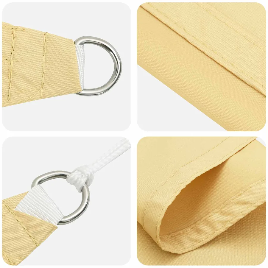 Voile d'ombre Sable 6 x 2 m 100 % polyester Oxford - 4