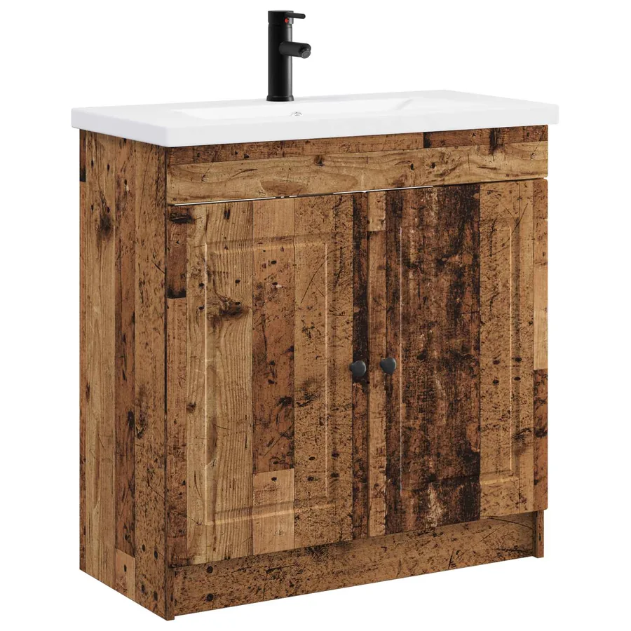 Ensemble de mobilier de salle de bain Bois ancien - 2