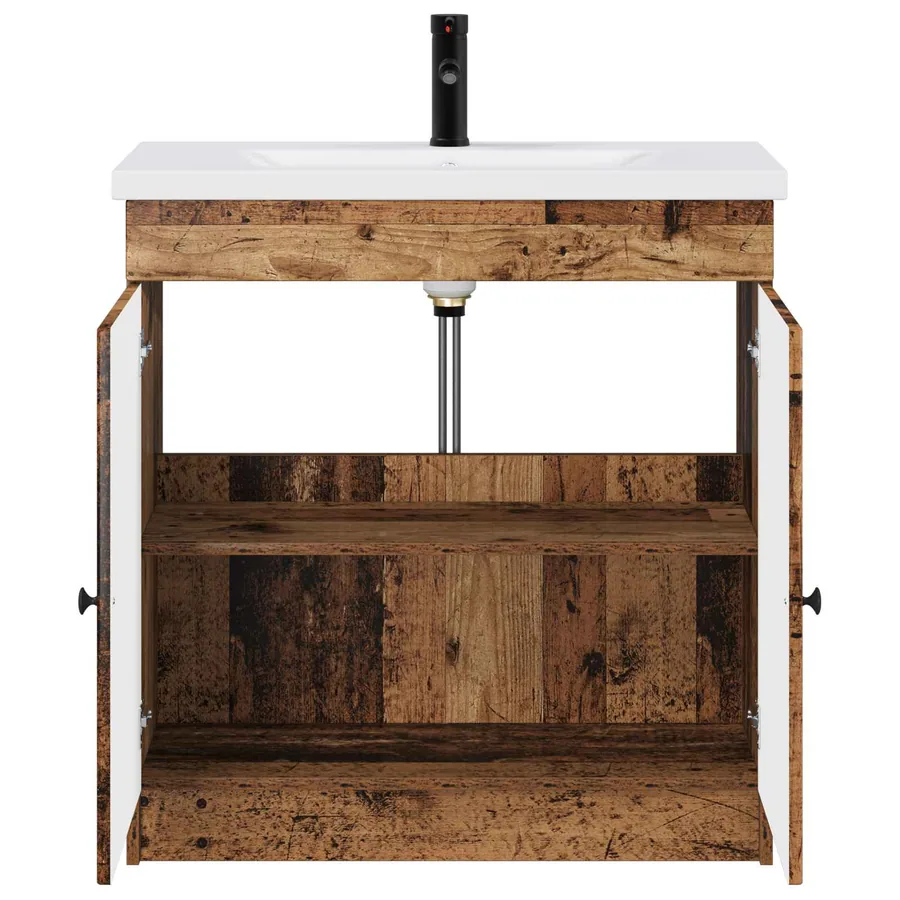 Ensemble de mobilier de salle de bain Bois ancien - 3