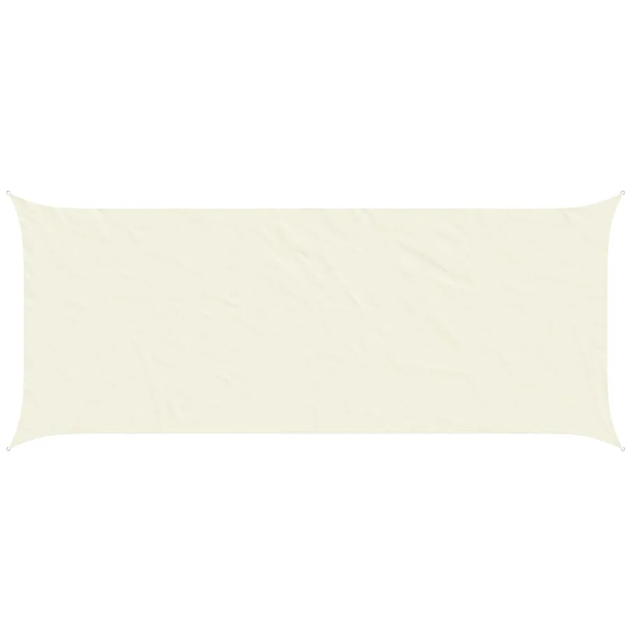 Voile d'ombre Crème 6 x 2,5 m 100 % polyester Oxford - 2