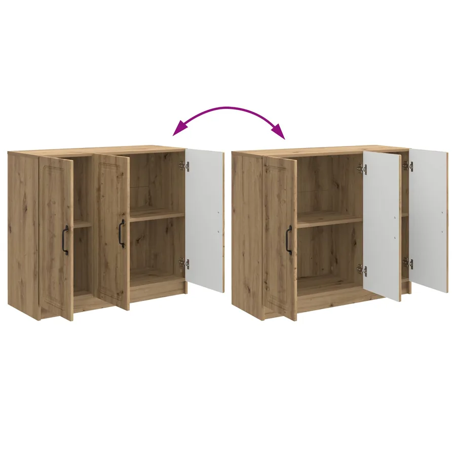 Buffet Chêne artisanal 89 x 34,5 x 77 cm Bois d'ingénierie - 11