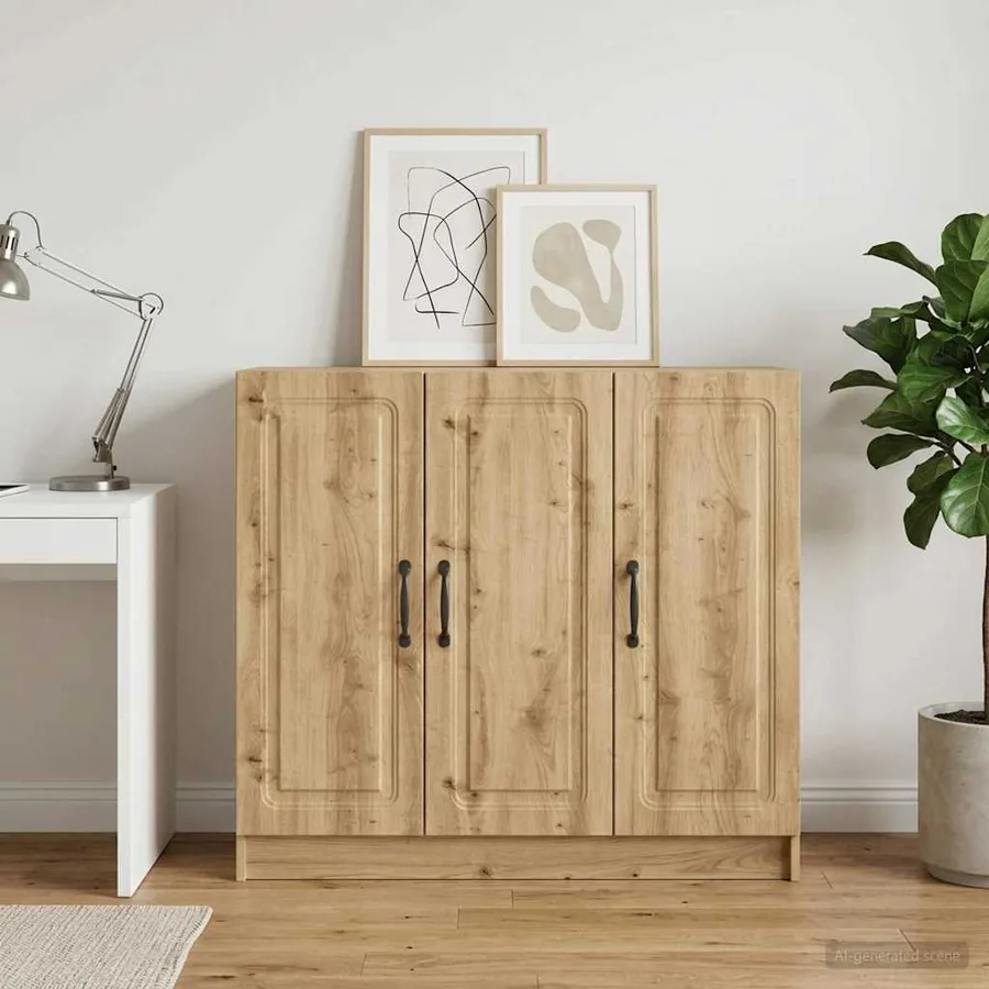 Buffet Chêne artisanal 89 x 34,5 x 77 cm Bois d'ingénierie - 4
