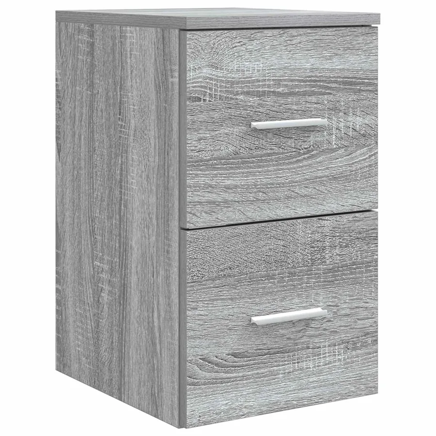 Ensemble de mobilier de salle de bain 4 pcs Sonoma gris - 6