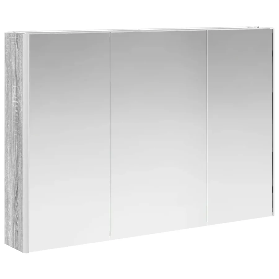 Ensemble de mobilier de salle de bain 4 pcs Sonoma gris - 7