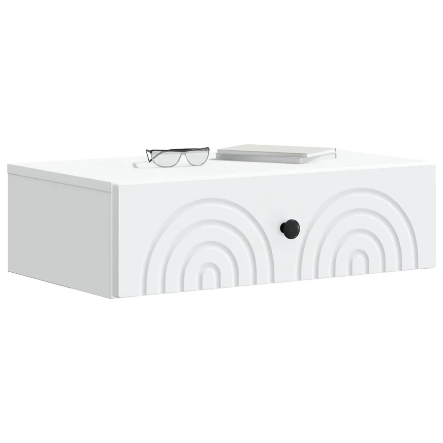 Table d'appoint murale Blanc 59 x 34,5 x 17 cm - 3