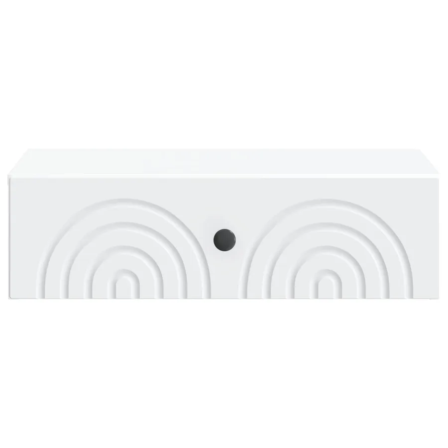 Table d'appoint murale Blanc 59 x 34,5 x 17 cm - 5