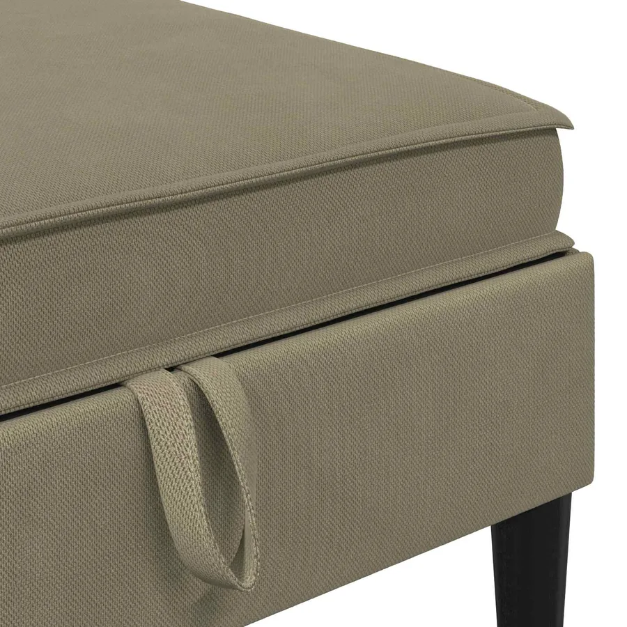 Ensemble de meubles pour le salon 5 pcs Kaki Tissu - 7