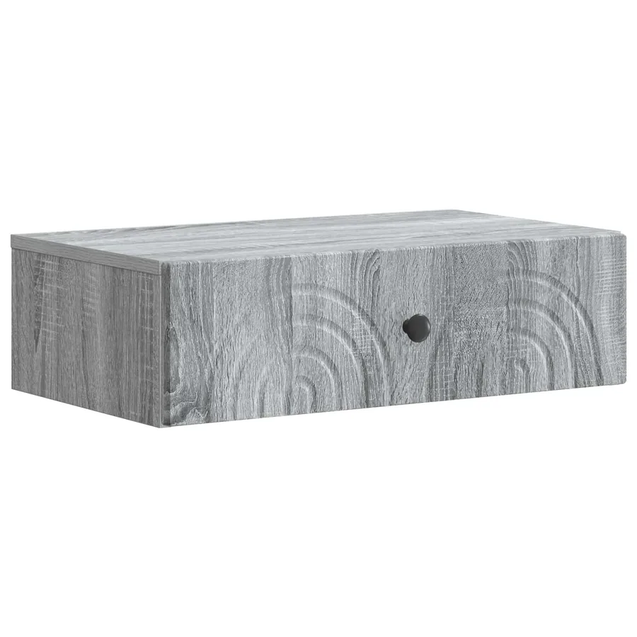 Table d'appoint murale Sonoma gris 59 x 34,5 x 17 cm - 2