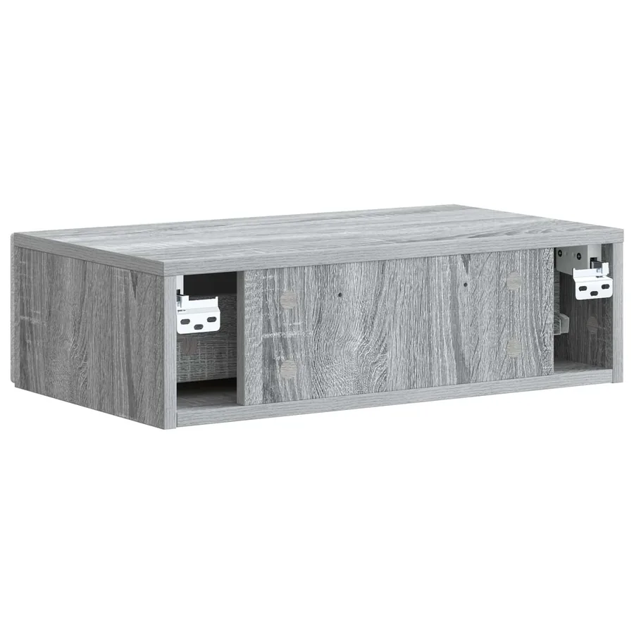 Table d'appoint murale Sonoma gris 59 x 34,5 x 17 cm - 7