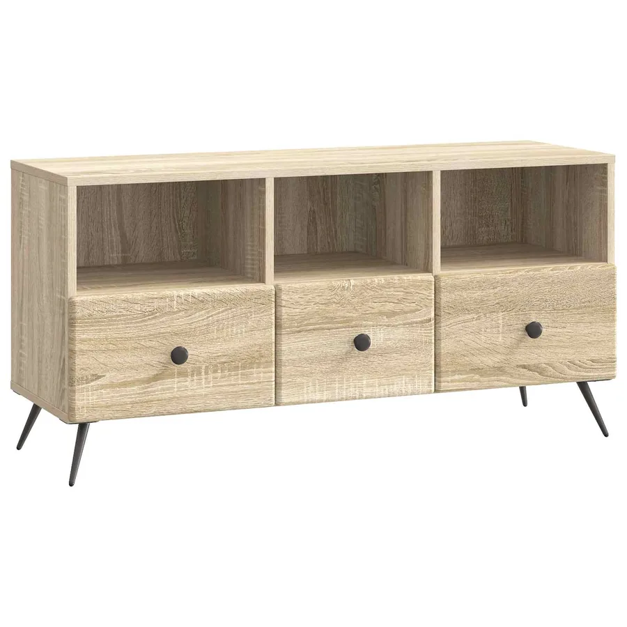 Meuble TV Chêne Sonoma 102 x 34,5 x 50 cm Bois d'ingénierie - 2