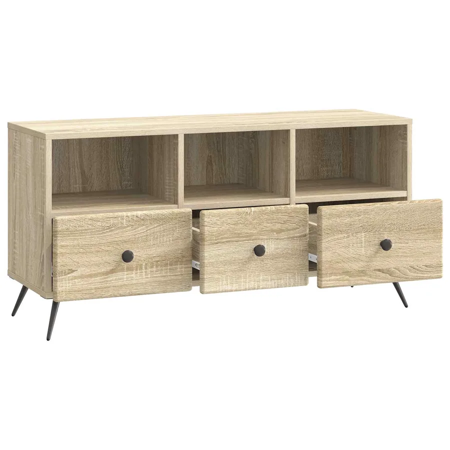 Meuble TV Chêne Sonoma 102 x 34,5 x 50 cm Bois d'ingénierie - 5