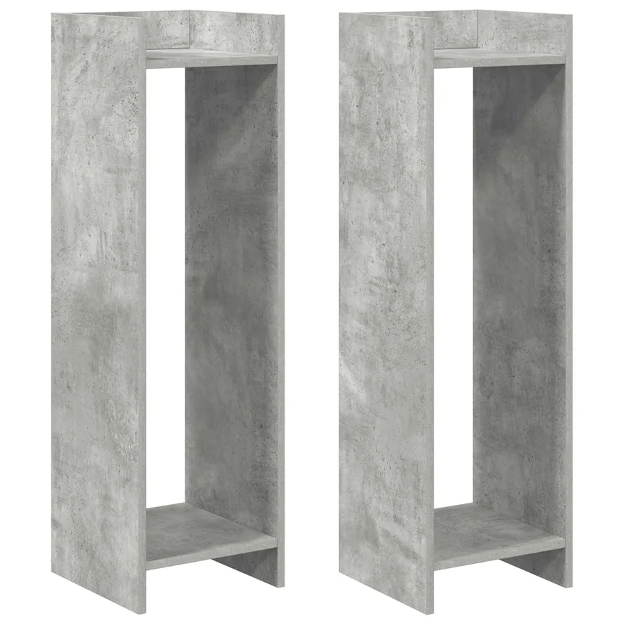 Support de Plante 2 pc Gris Béton 30 x 30 x 100 cm - 2