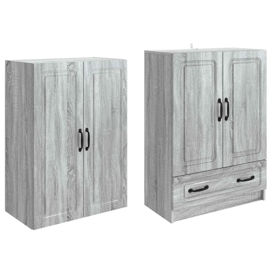 Ensemble de Meubles 2 pcs Sonoma gris Bois d'ingénierie - 4